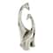 15" Silver Ceramic Contemporary Giraffe Sculpture